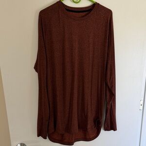 lululemon athletica Long Sleeve Tee - XL Rust license to train long sleeve